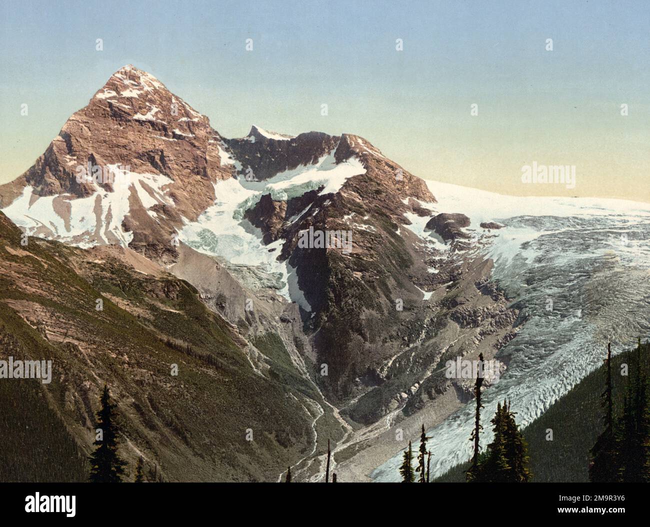 Sir Donald da Mt. Abbott, Selkirk Mountains, circa 1902 Foto Stock