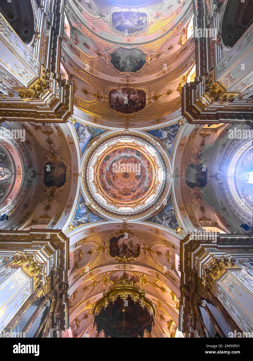Duomo di Bergamo o Duomo di Bergamo e Battistero in Lombardia Foto Stock