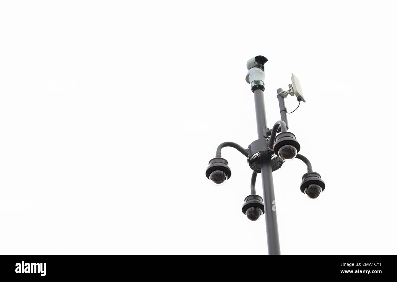 sorveglianza telecamera di sicurezza futuro della tecnologia cctv Foto Stock