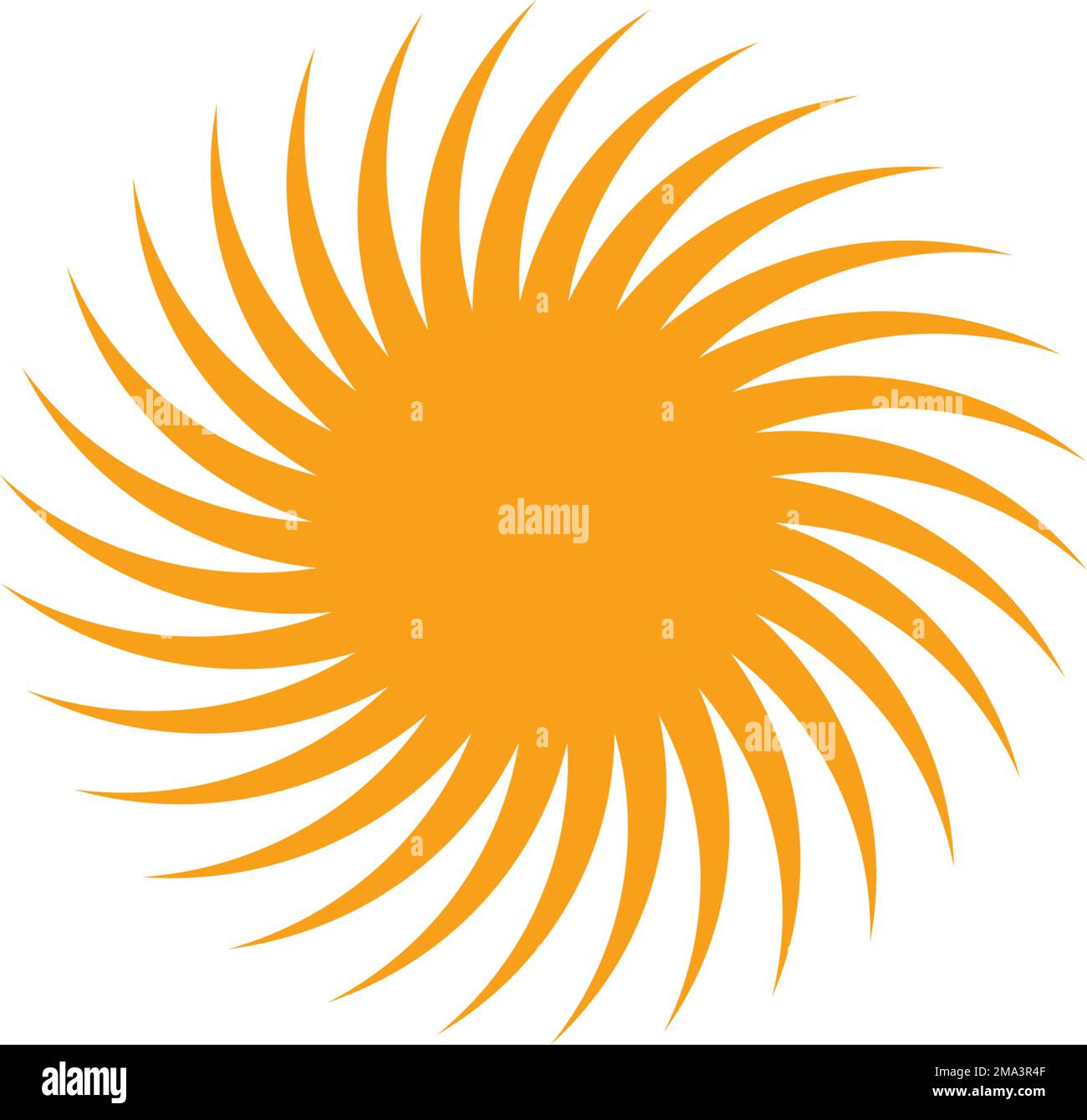 Icona Sole - Estate. disegno del logo di illustrazione vettoriale Illustrazione Vettoriale