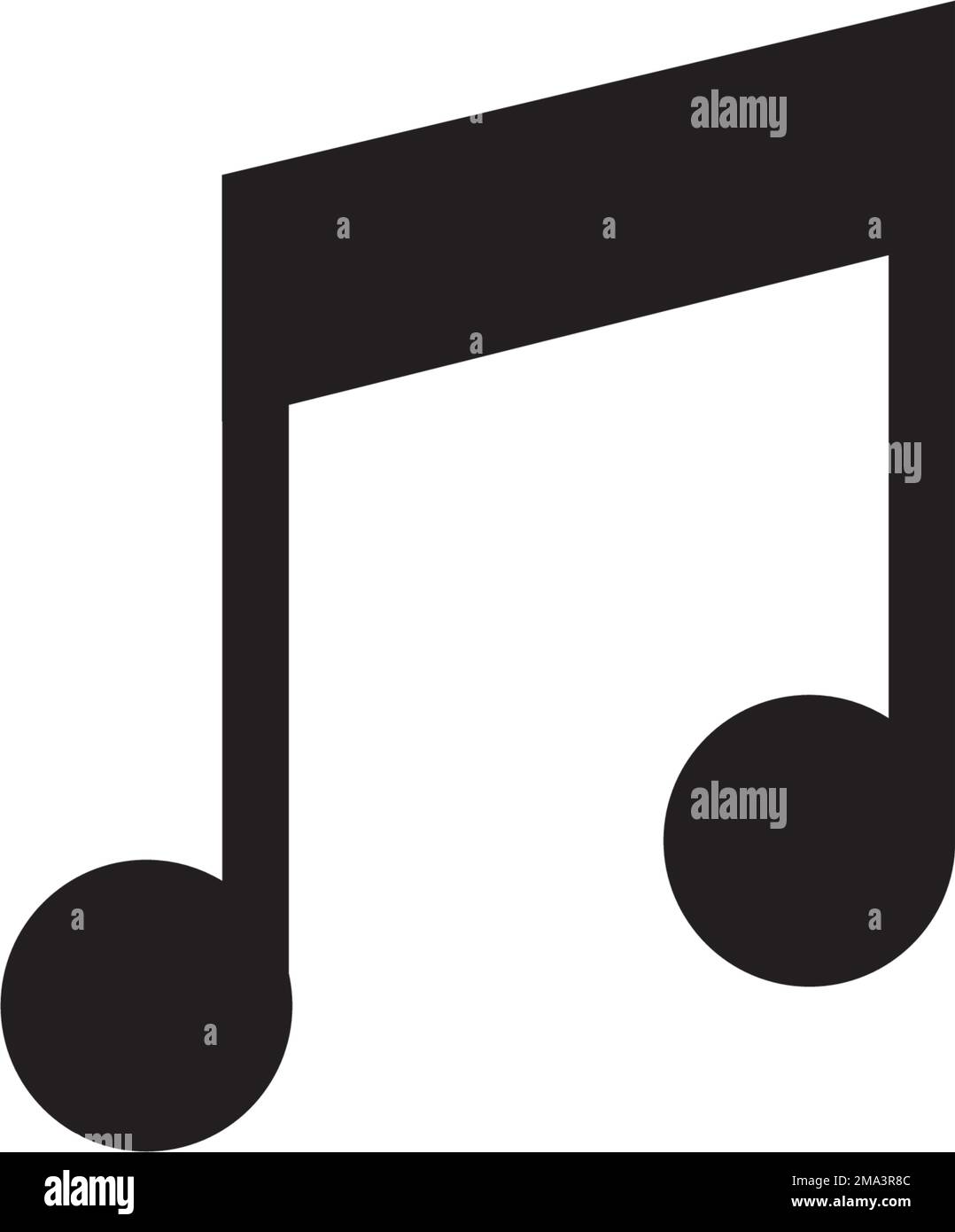 icona delle note musicali. disegno del simbolo di illustrazione ...
