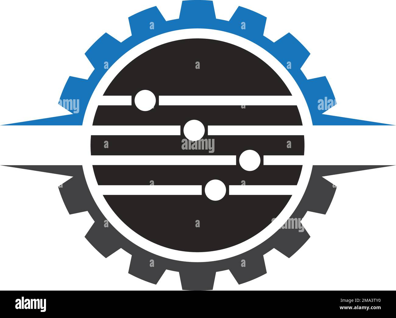 logo delle impostazioni di personalizzazione. disegno del simbolo di illustrazione vettoriale Illustrazione Vettoriale