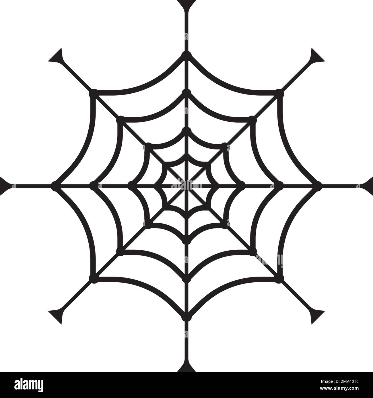 icona cobweb. modello di logo con illustrazione vettoriale. Illustrazione Vettoriale