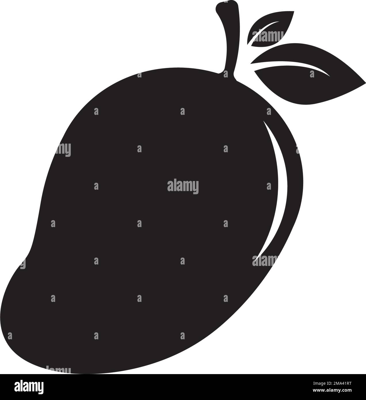 Icona del vettore Mango. modello di logo illustrativo Illustrazione Vettoriale