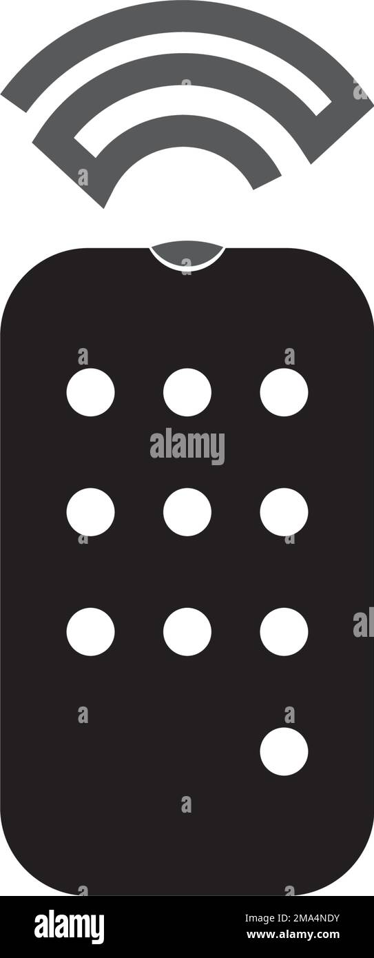 Disegno del simbolo di illustrazione vettoriale dell'icona remota Illustrazione Vettoriale