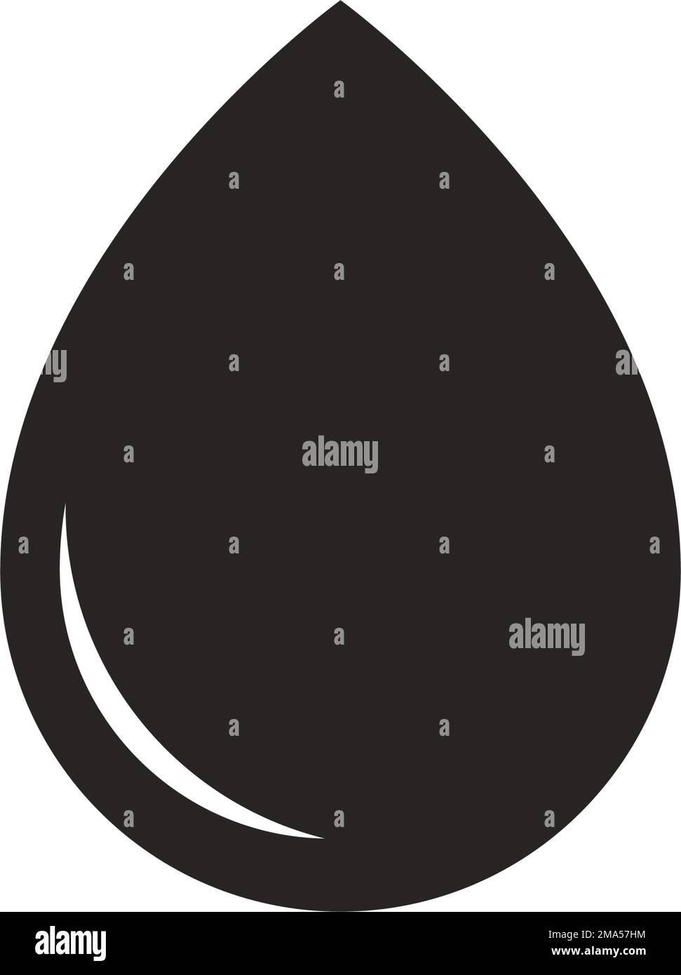 icona goccia d'acqua disegno del simbolo di illustrazione del vettore Illustrazione Vettoriale