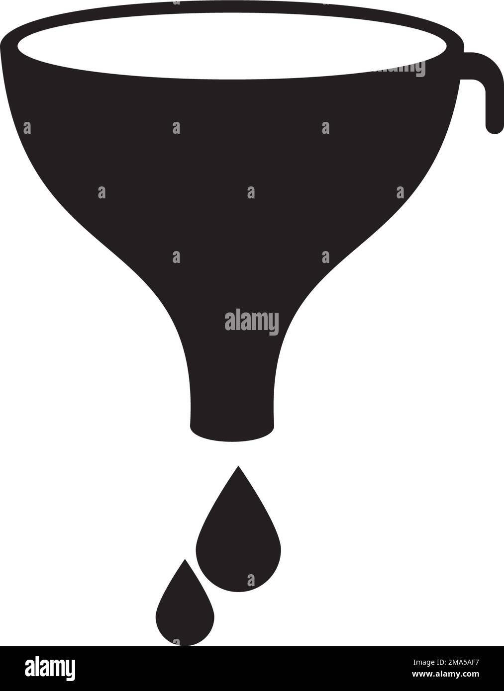 icona imbuto olio disegno del logo vettoriale illustrazione Illustrazione Vettoriale