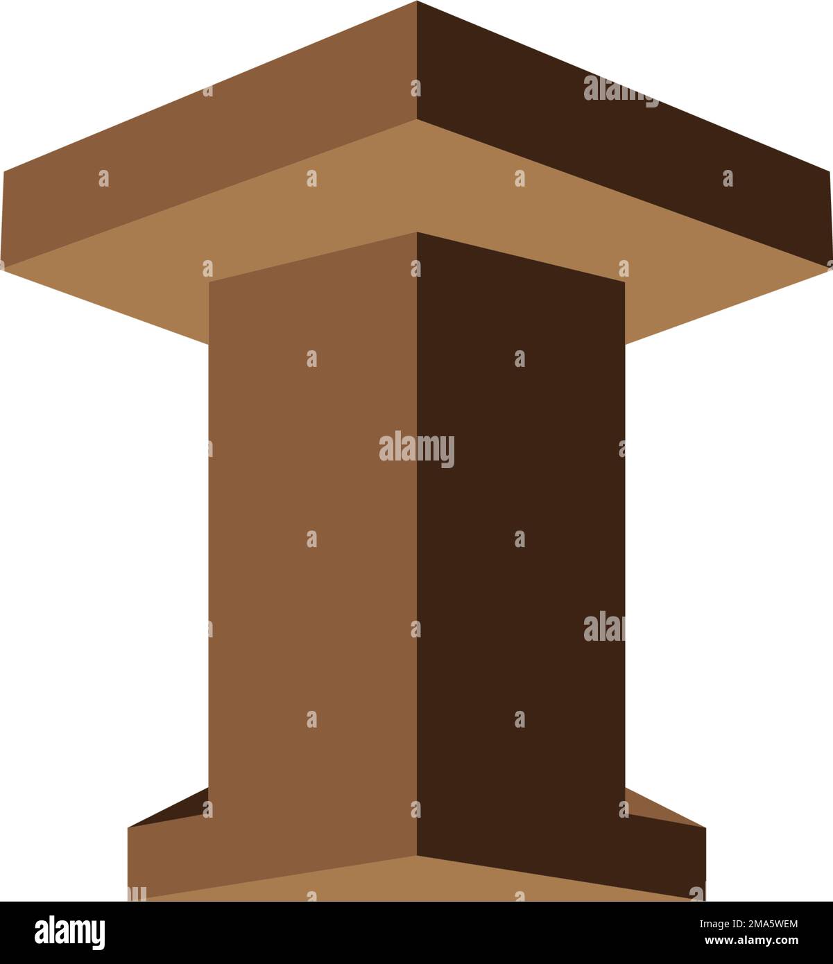 Modello logo pilastro. Disegno dell'illustrazione del vettore di colonna Illustrazione Vettoriale