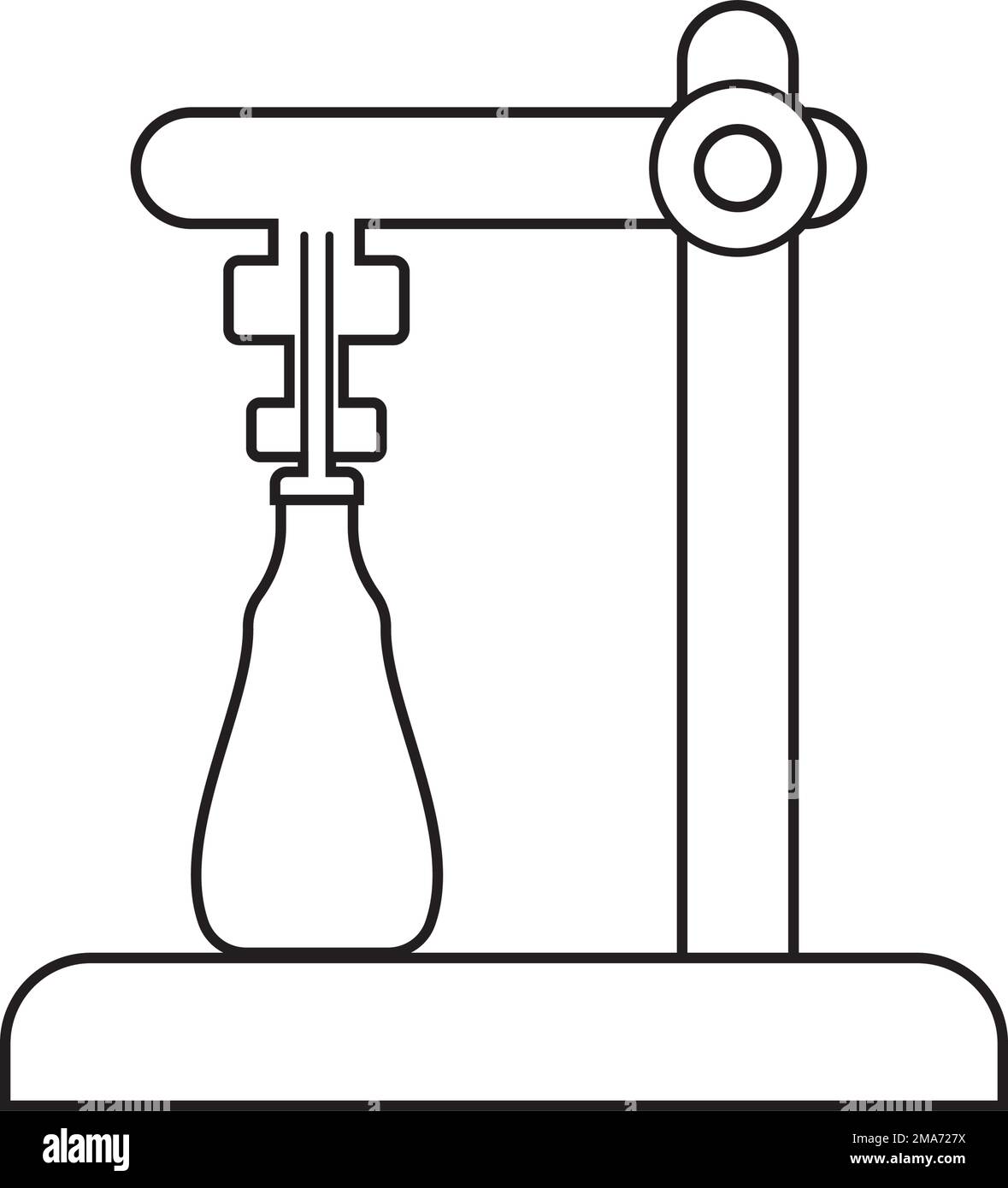 vino cavatappi icona vettore illustrazione logo design Illustrazione Vettoriale