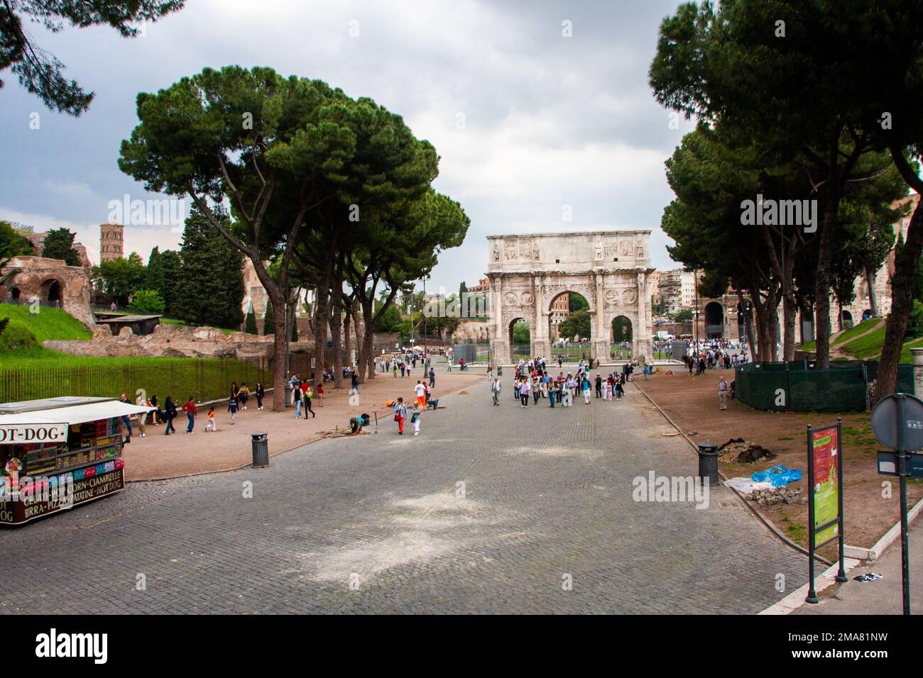 Arco di Costantino, Roma, Italia Foto Stock