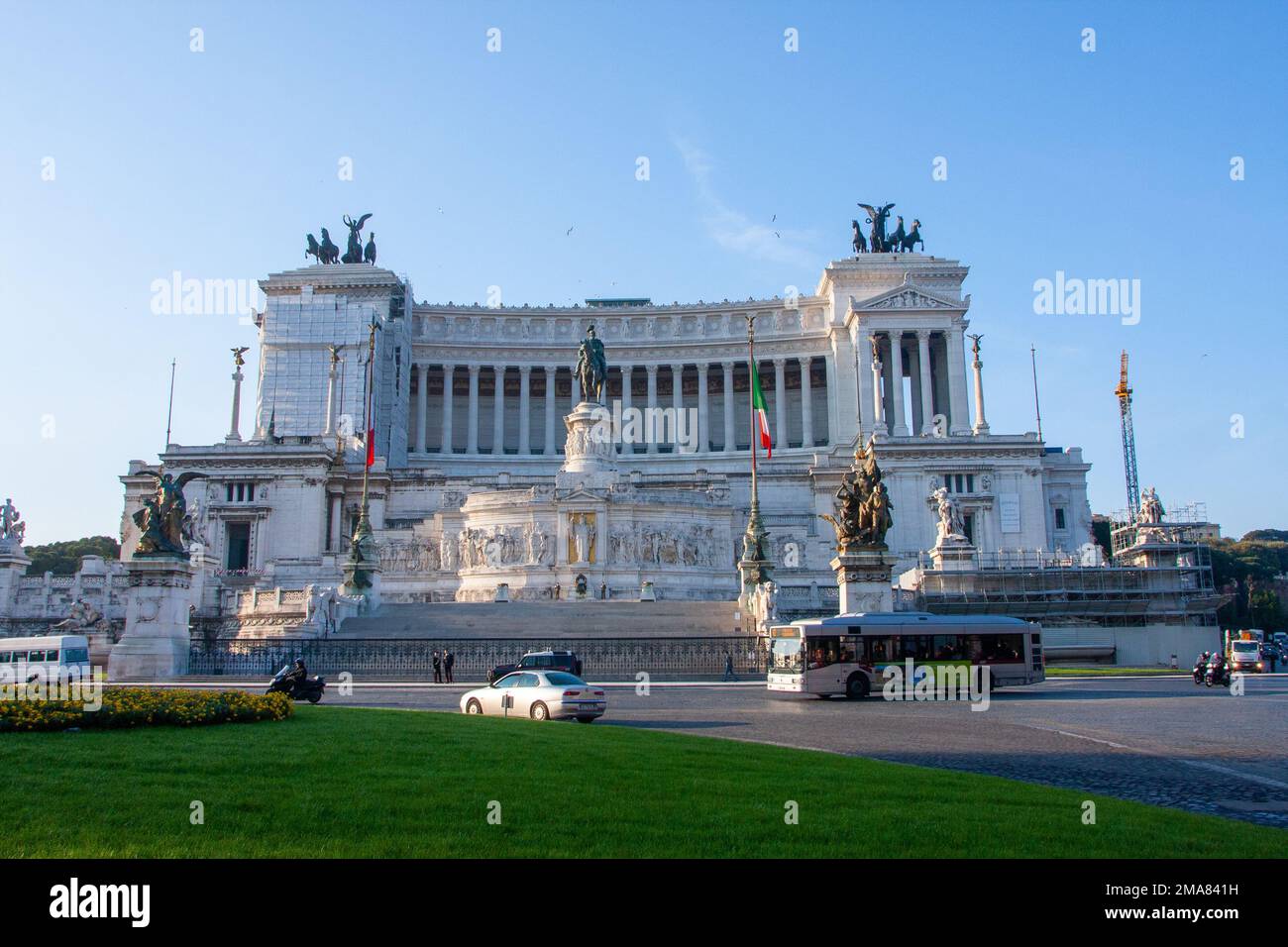 Il Vittoriano Vittorio Emanuele II Monumento Roma Italia Foto Stock