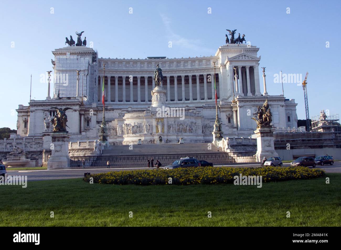 Il Vittoriano Vittorio Emanuele II Monumento Roma Italia Foto Stock