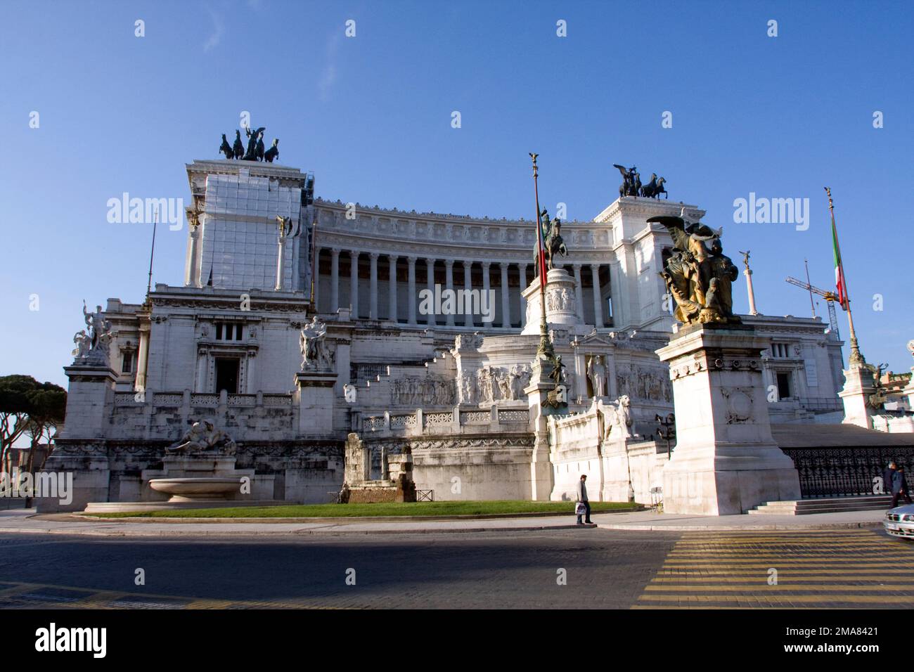 Vittorio Emanuele II Monumento Roma Italia Foto Stock