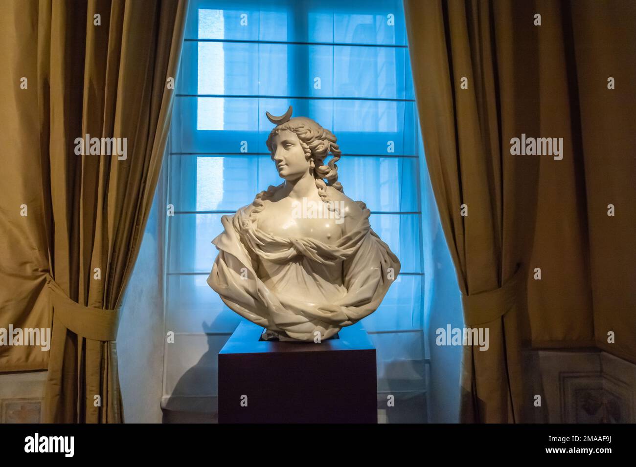 L'interno del Palazzo di Venaria (Reggia di Venaria reale), ex residenza reale situata a Venaria reale, vicino Torino, Piemonte, Italia Foto Stock