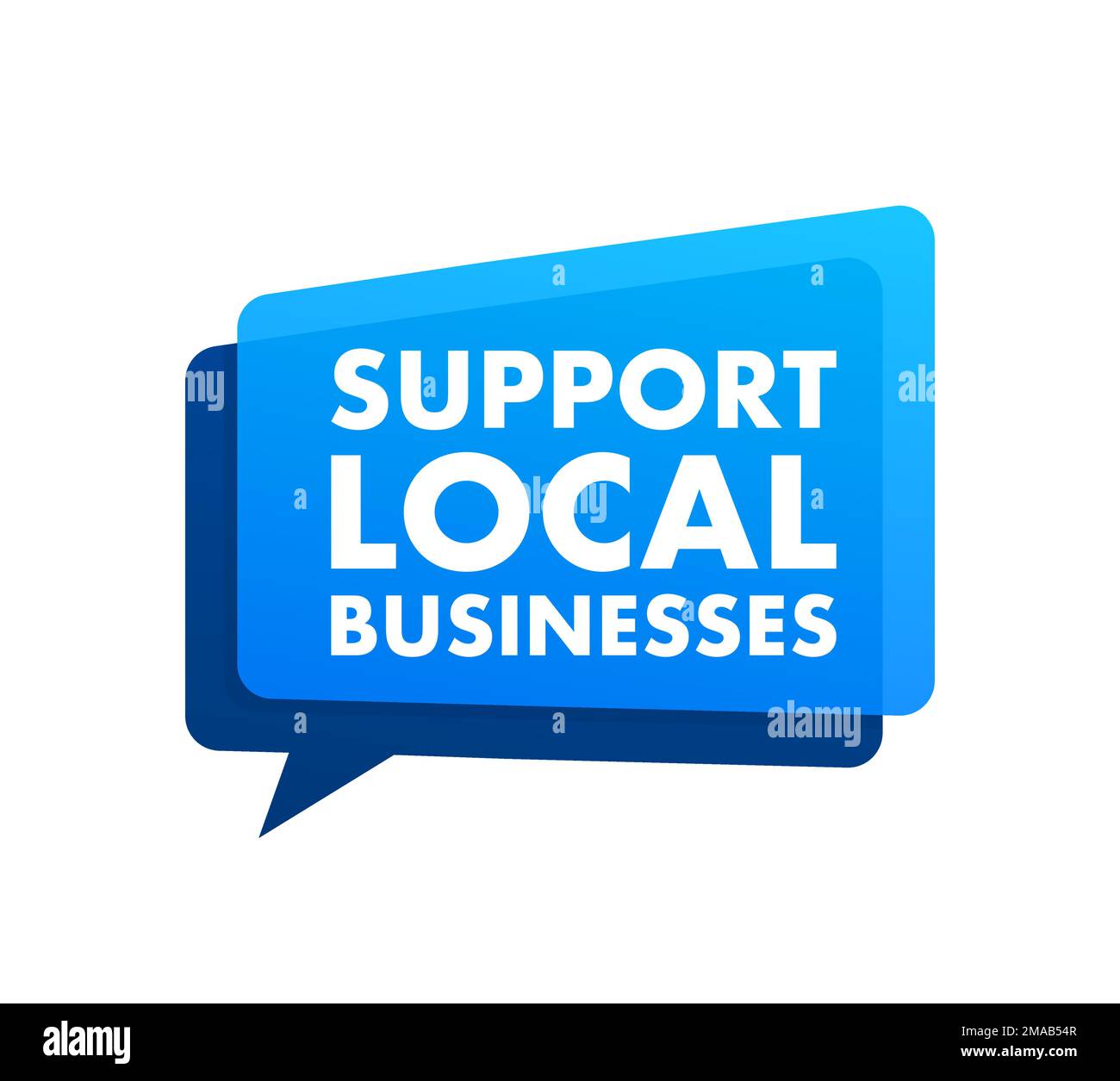 Supportare le aziende locali. Negozio locale. Acquista Small Business. Illustrazione del vettore. Illustrazione Vettoriale