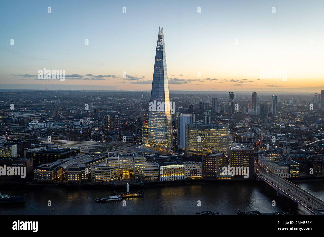 La vista dallo Sky Garden, Londra Foto Stock