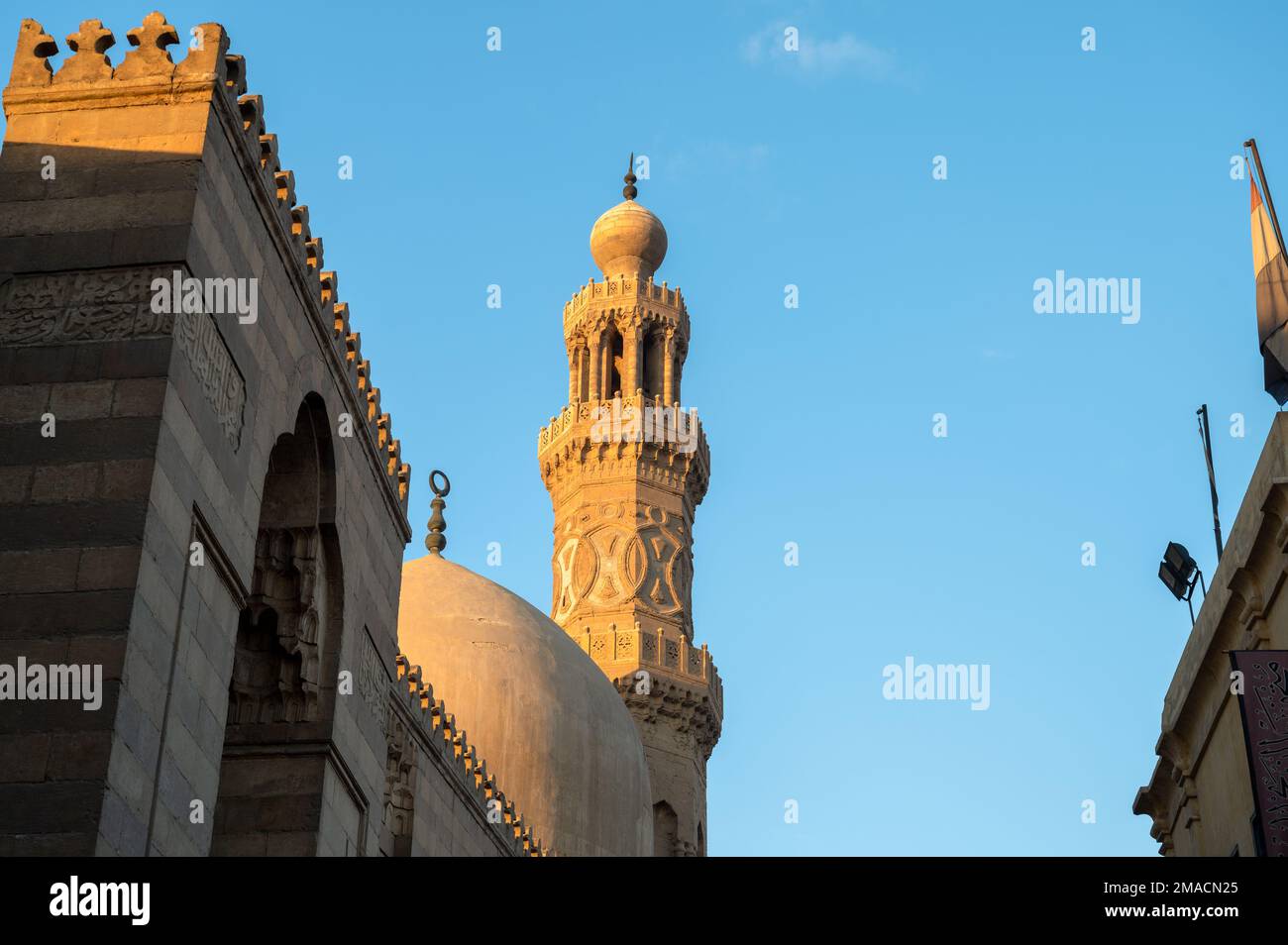 Complesso Qalawun, Khan al Khalili, Cairo, Egitto Foto Stock