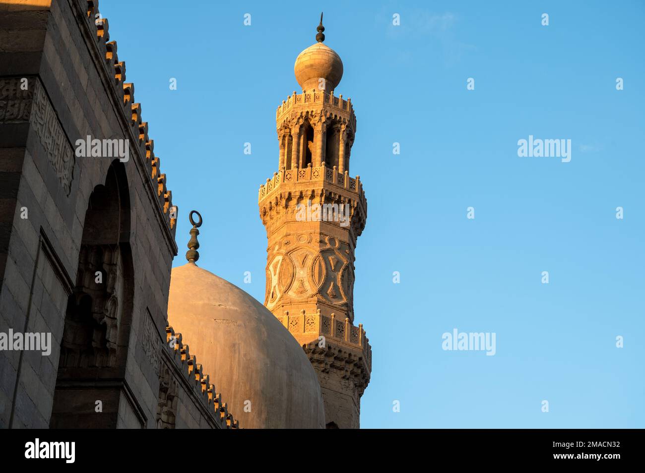 Complesso Qalawun, Khan al Khalili, Cairo, Egitto Foto Stock
