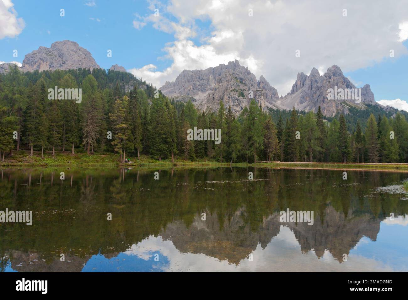 Lago di Antorno, Dlomites, Italia Foto Stock