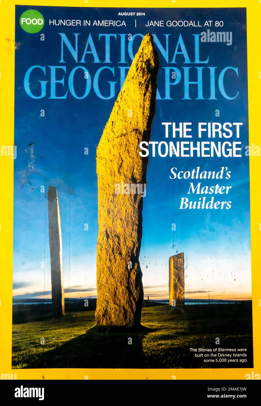 Copertina della rivista National Geographic agosto 2014 Foto Stock