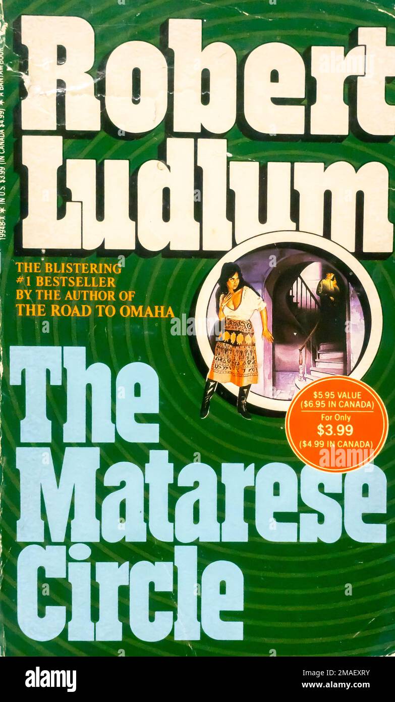 Il romanzo del cerchio di Matarese di Robert Ludlum 1979 Foto Stock