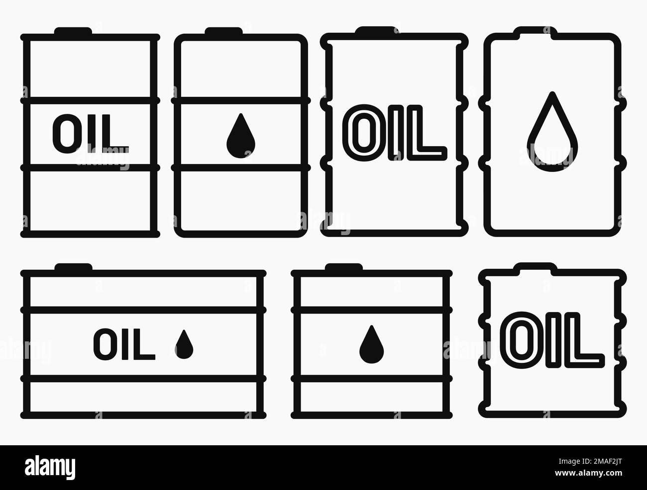 icona linea canna olio immagine con vettore piatto Illustrazione Vettoriale