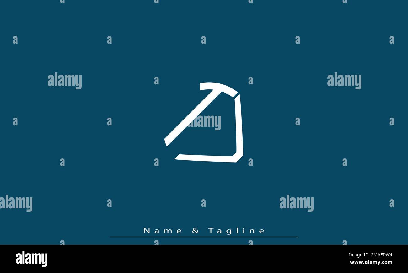 Lettere alfabetiche iniziali logo monogramma TV , VT Illustrazione Vettoriale