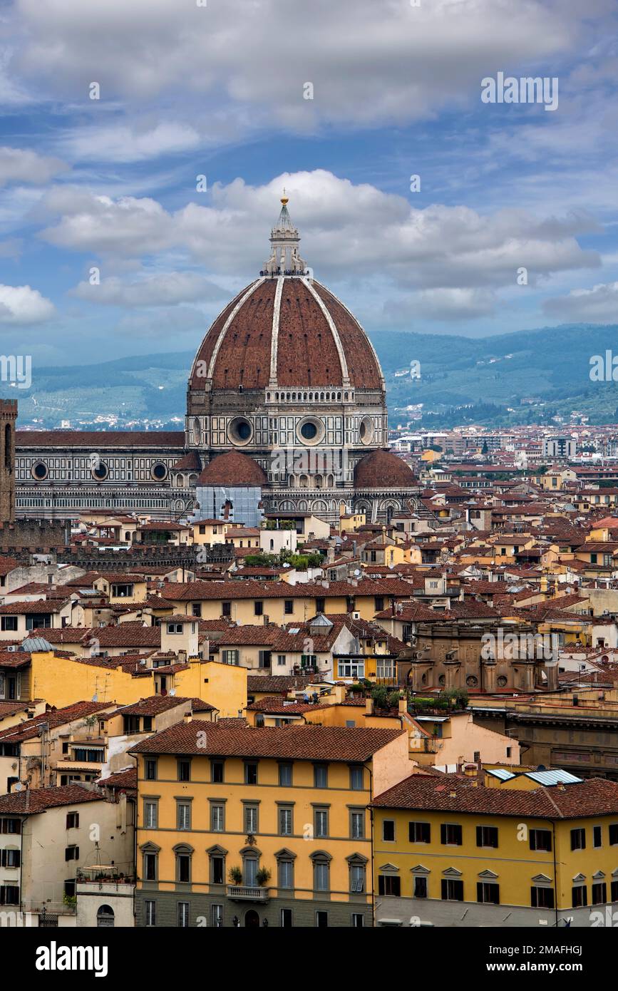 Cattedrale di Santa Maria dei Fiori a Firenze Foto Stock