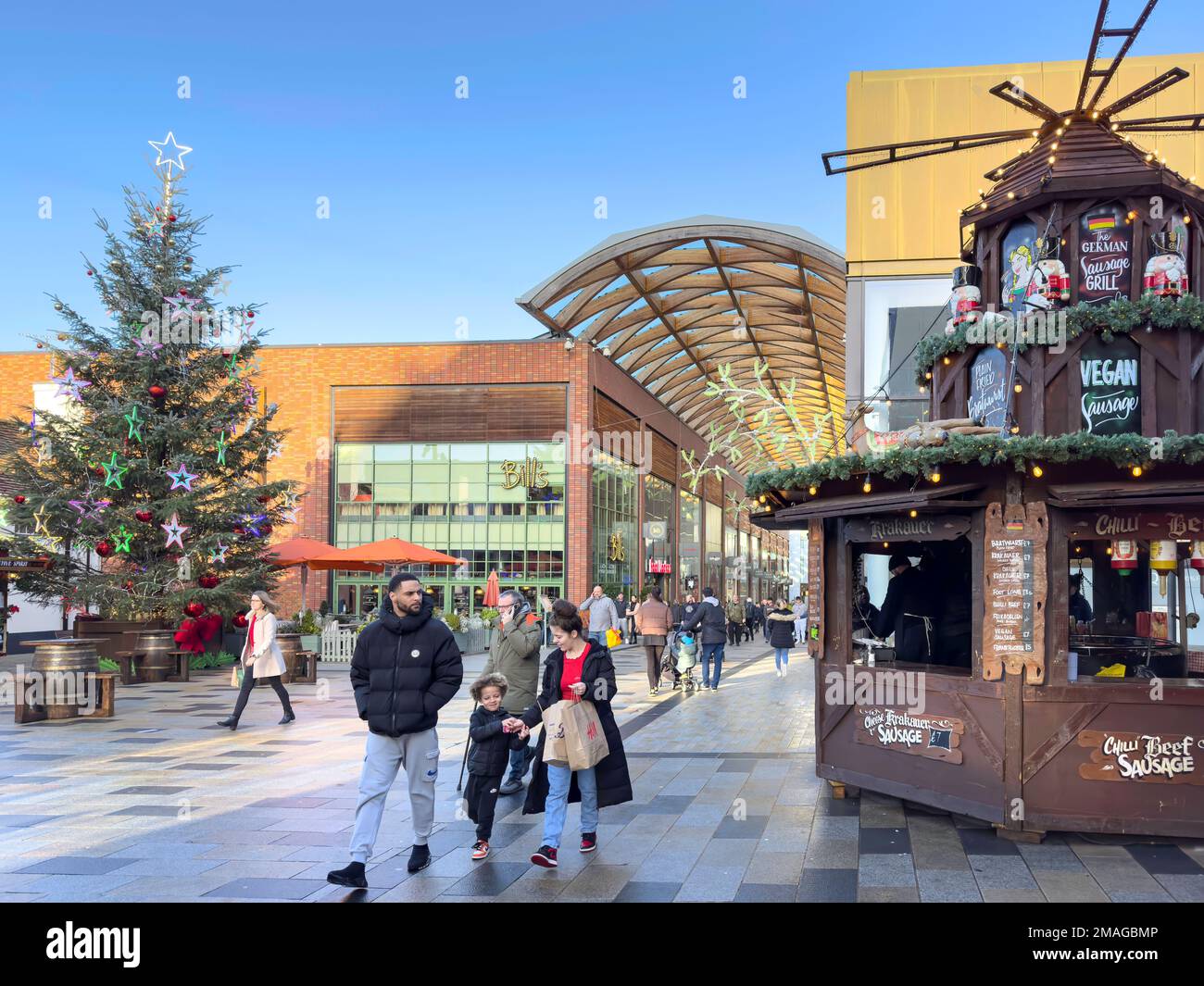 Union Square a Christmas, The Lexicon, Bracknell, Berkshire, Inghilterra, Regno Unito Foto Stock