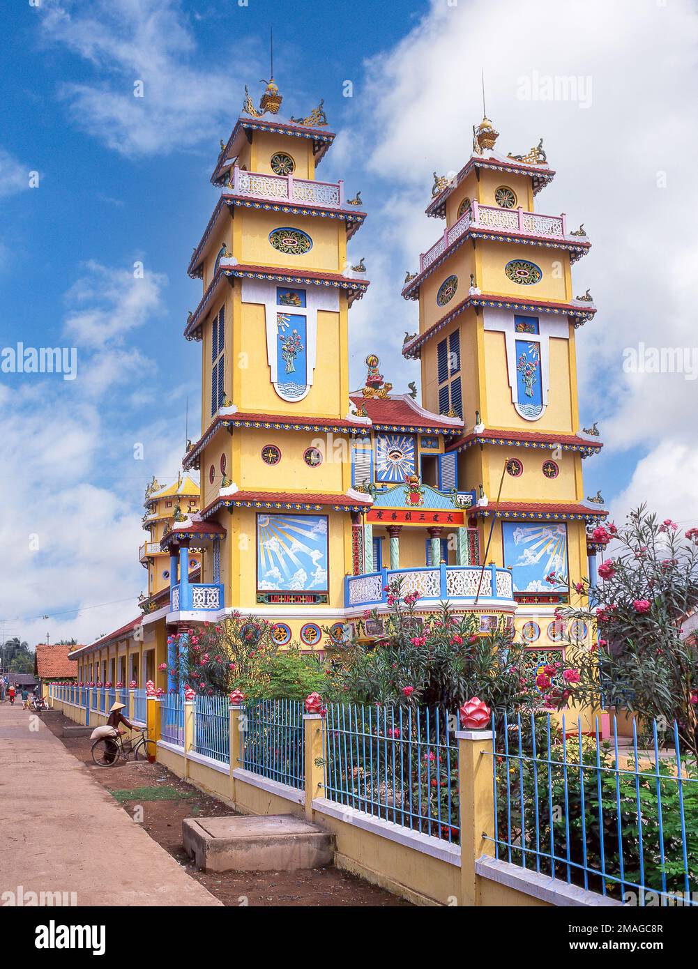 Un Tan Thanh che Pagoda, Delta del Mekong, Vietnam meridionale, Repubblica Socialista del Vietnam Foto Stock