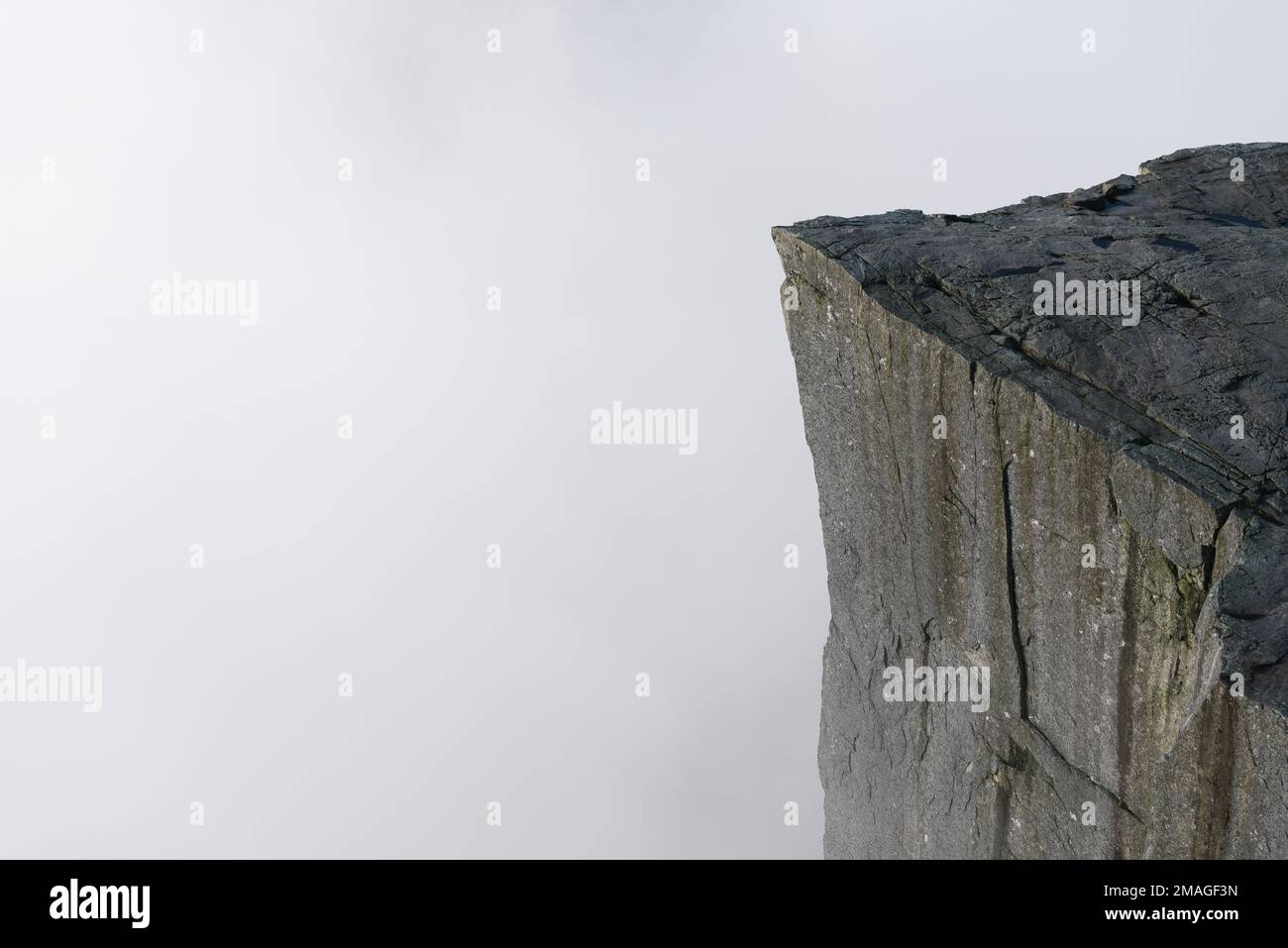 Prekestolen (il pulpito Rock) al Lysefjord, Norvegia Foto Stock