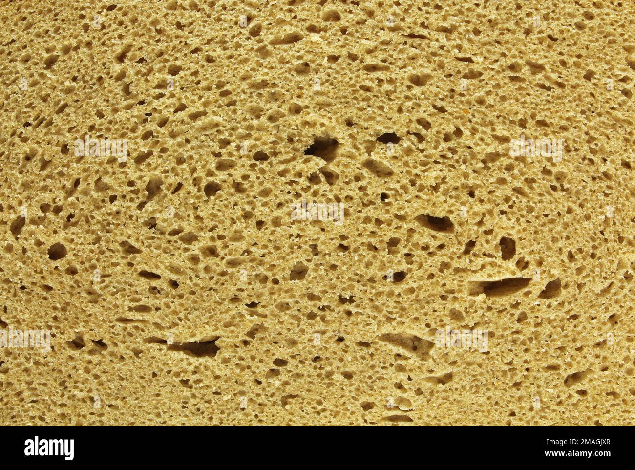 Macinatura di fondo macro di segale e pane di grano Foto Stock