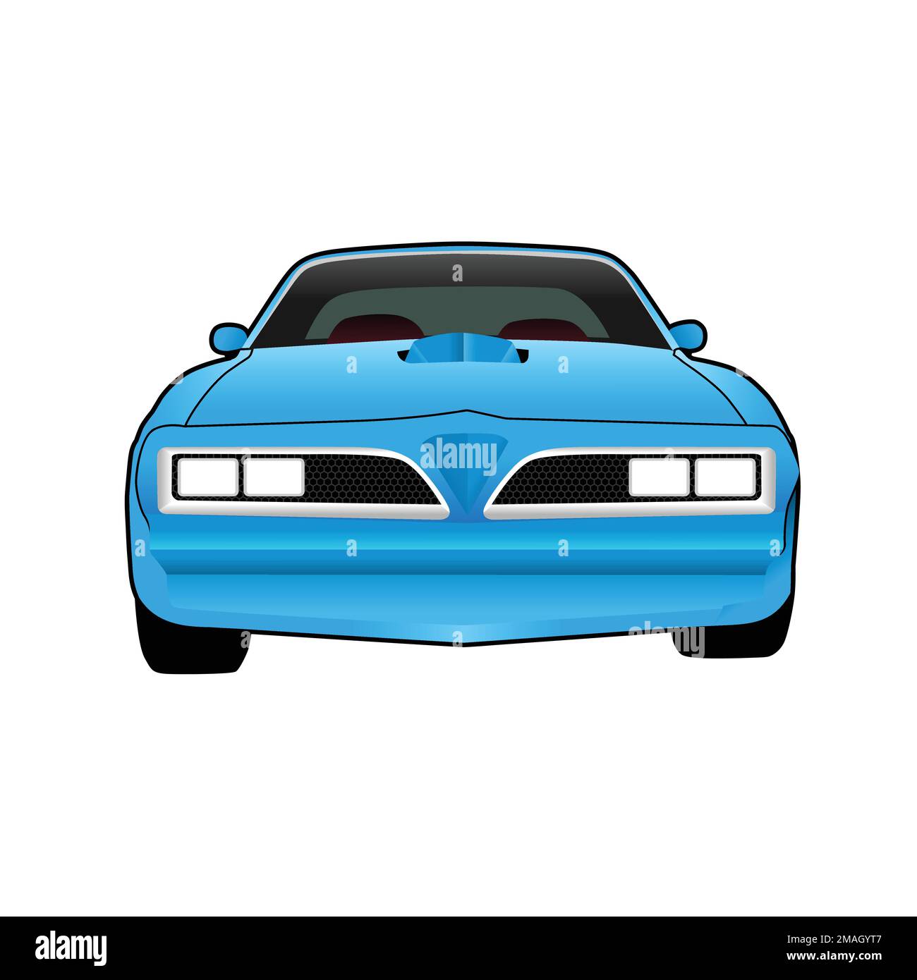 American Classic Sports Car. Illustrazione vettoriale. Illustrazione Vettoriale