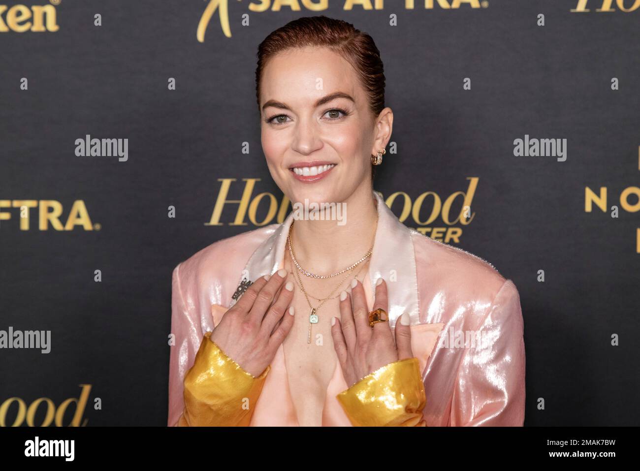 Britt Lower arrives at The Hollywood Reporter and SAG-AFTRA's Emmy Nominees Night on Saturday, Sept. 10, 2022, in West Hollywood, Calif. (Photo by Willy Sanjuan/Invision/AP) Foto Stock