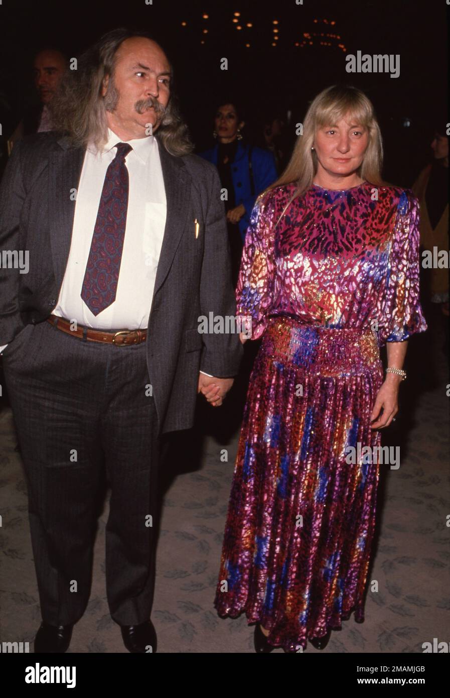 **FOTO DEL FILE** David Crosby è passato via. David Crosby e Jan Dance circa anni '80 credito: Ralph Dominguez/MediaPunch Foto Stock