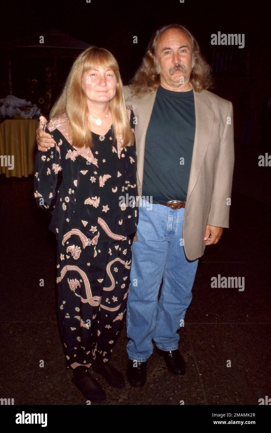 **FOTO DEL FILE** David Crosby è passato via. David Crosby e Jan Dance circa 90's Credit: Ralph Dominguez/MediaPunch Foto Stock