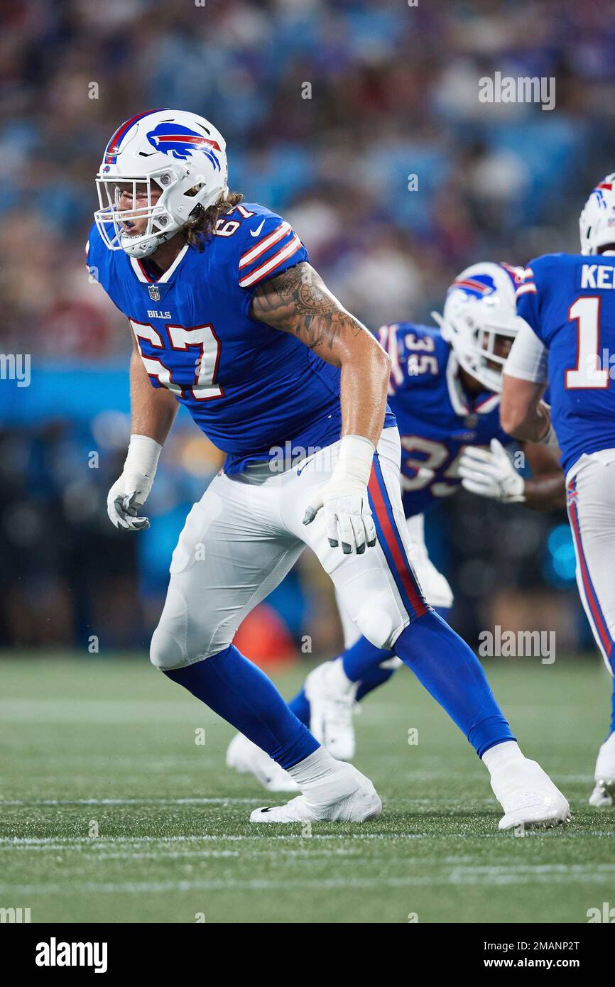 Buffalo Bills tackle Luke Tenuta (67) blocks during the first half