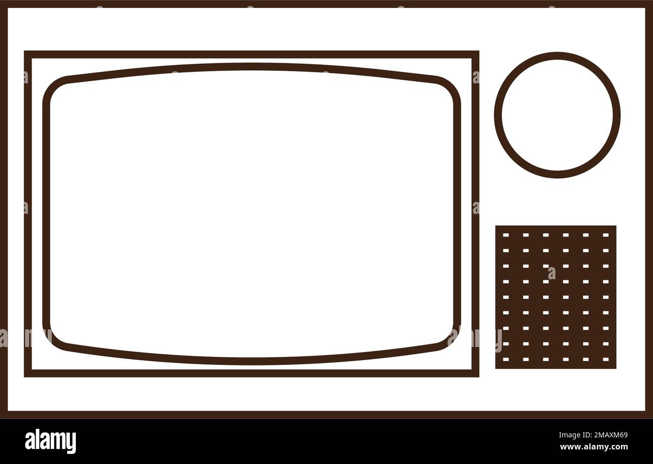 modello vektor con logo televisivo Illustrazione Vettoriale