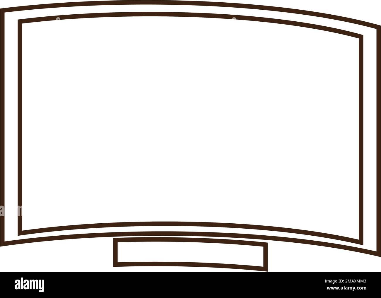 modello vektor con logo televisivo Illustrazione Vettoriale