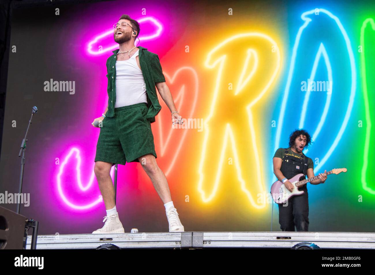 J-Hope performs on day four of the Lollapalooza Music Festival on Sunday,  July 31, 2022, at Grant Park in Chicago. (Photo by Rob  Grabowski/Invision/AP Stock Photo - Alamy