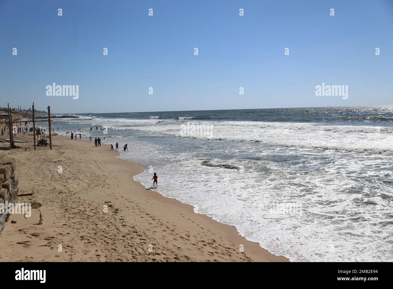 spiaggia Gaza Foto Stock