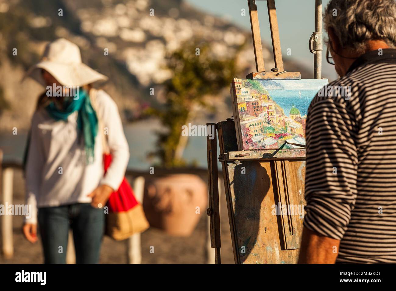 Italia, Costiera Amalfitana: Positano Foto Stock