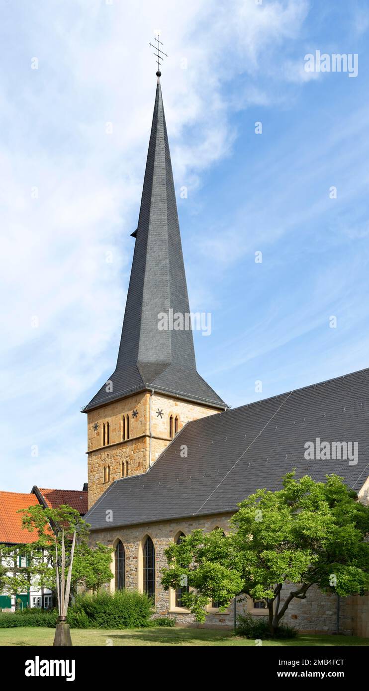 Chiesa Protestante Apostolo, Guetersloh, Vestfalia orientale, Renania settentrionale-Vestfalia, Germania Foto Stock
