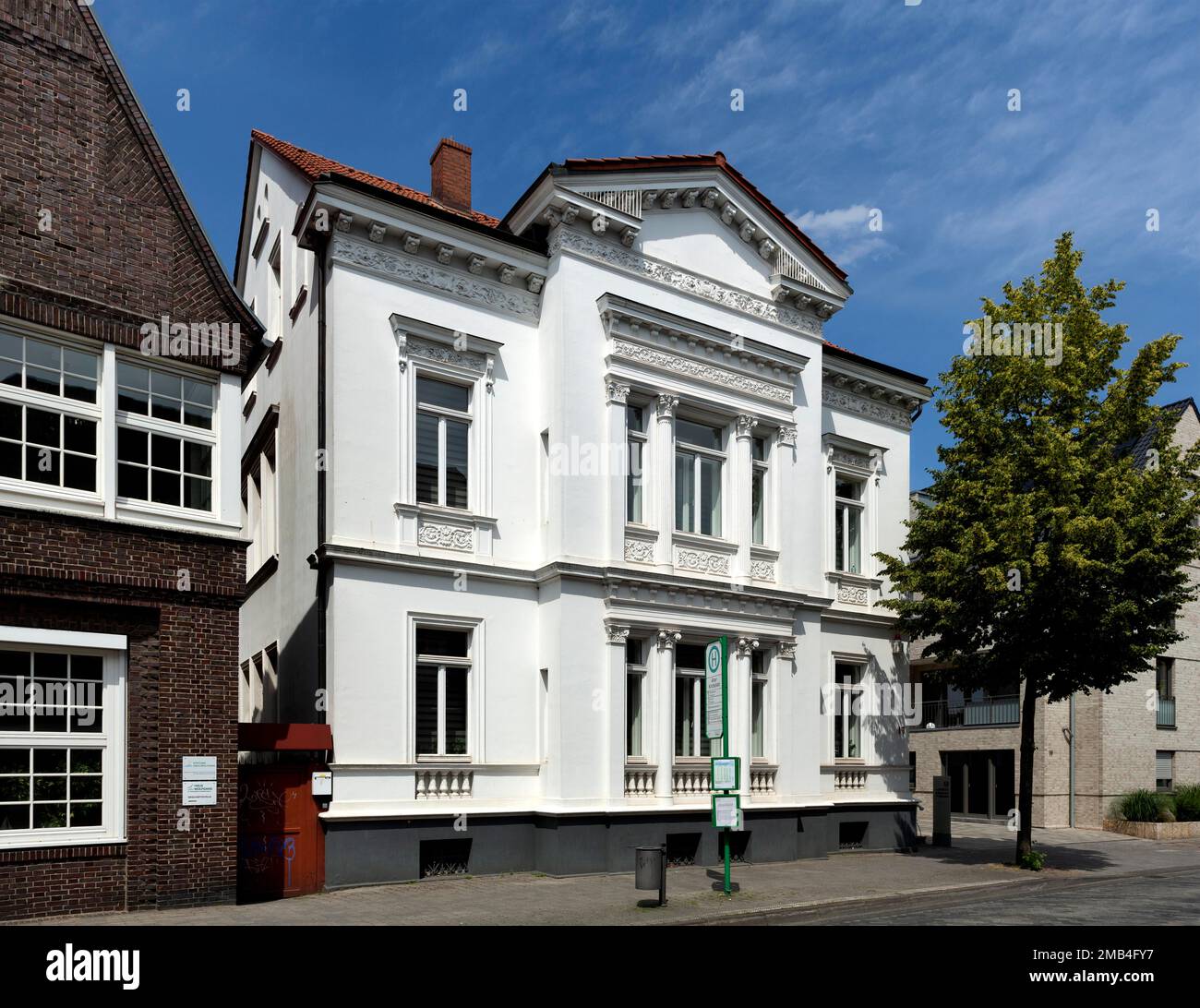 Villa, Kirchstrasse, Guetersloh, Vestfalia orientale, Renania settentrionale-Vestfalia, Germania Foto Stock