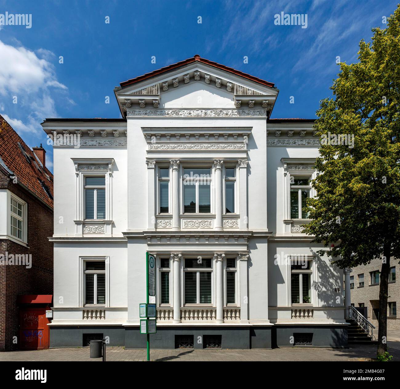 Villa, Kirchstrasse, Guetersloh, Vestfalia orientale, Renania settentrionale-Vestfalia, Germania Foto Stock