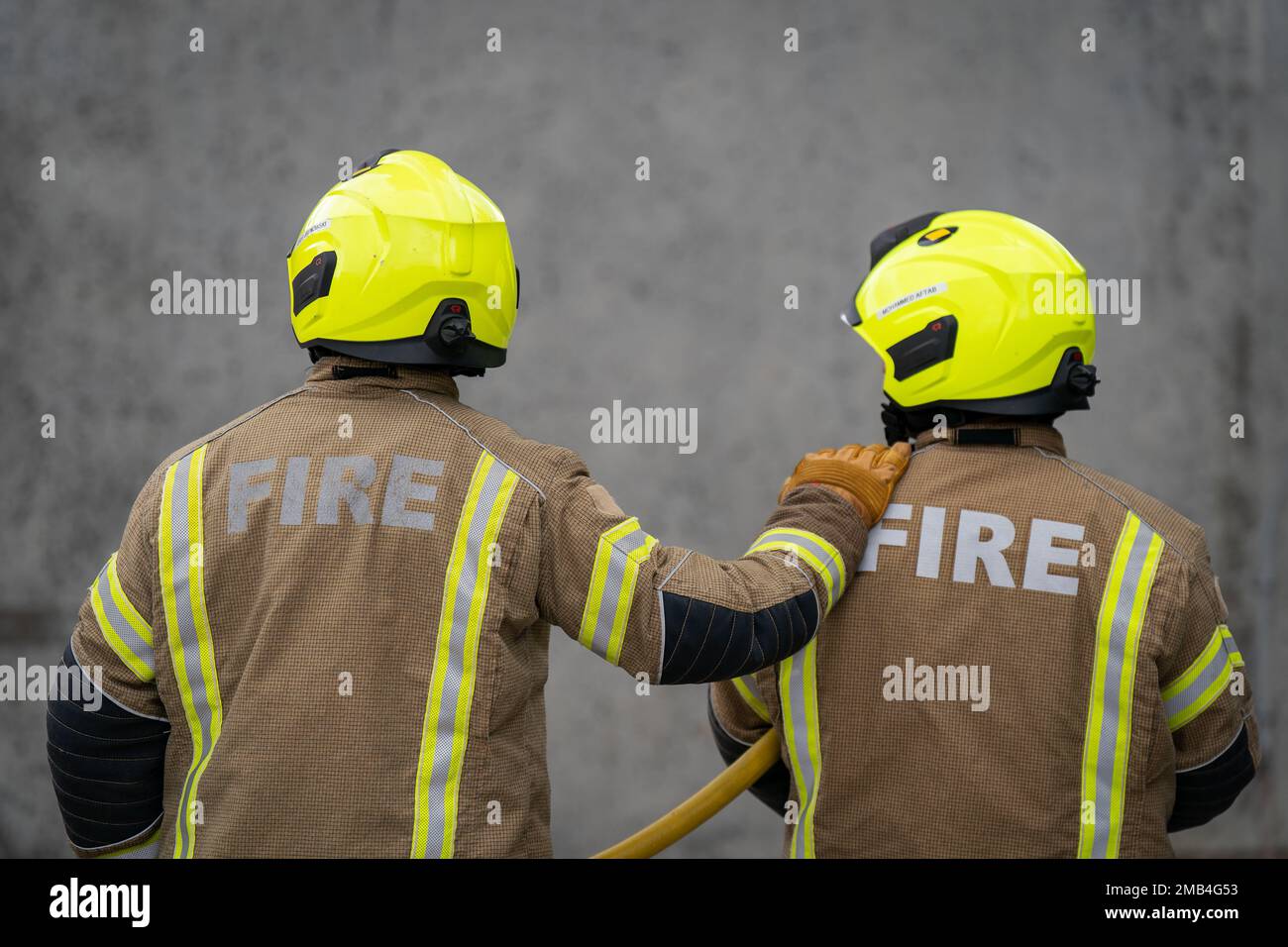 Foto del file datata 21/07/22 delle reclute dei Vigili del fuoco. I servizi antincendio e di soccorso dell'Inghilterra devono essere riformati 'come una questione di urgenza' dopo che soltanto due delle sei raccomandazioni fatte da HIS Majesty's Chief Inspectorate of Constabulary and Fire & Rescue Services (HMICFRS) sono state completate, ha detto il guardiano. In un rapporto annuale sullo stato dei servizi antincendio e di soccorso, Andy Cooke, Chief Inspector of Fire & Rescue Services di sua Maestà, ha dichiarato di essere stato 'frustrato' per la mancanza di progressi dall'inizio delle ispezioni nel 2018. Data di emissione: Venerdì 20 gennaio 2023. Foto Stock