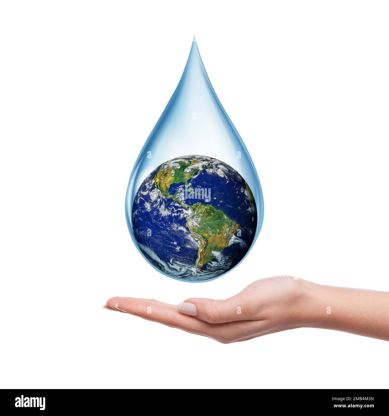 La scarsità di acqua nel concetto di mondo. Elementi di questa immagine forniti dalla NASA. Foto Stock