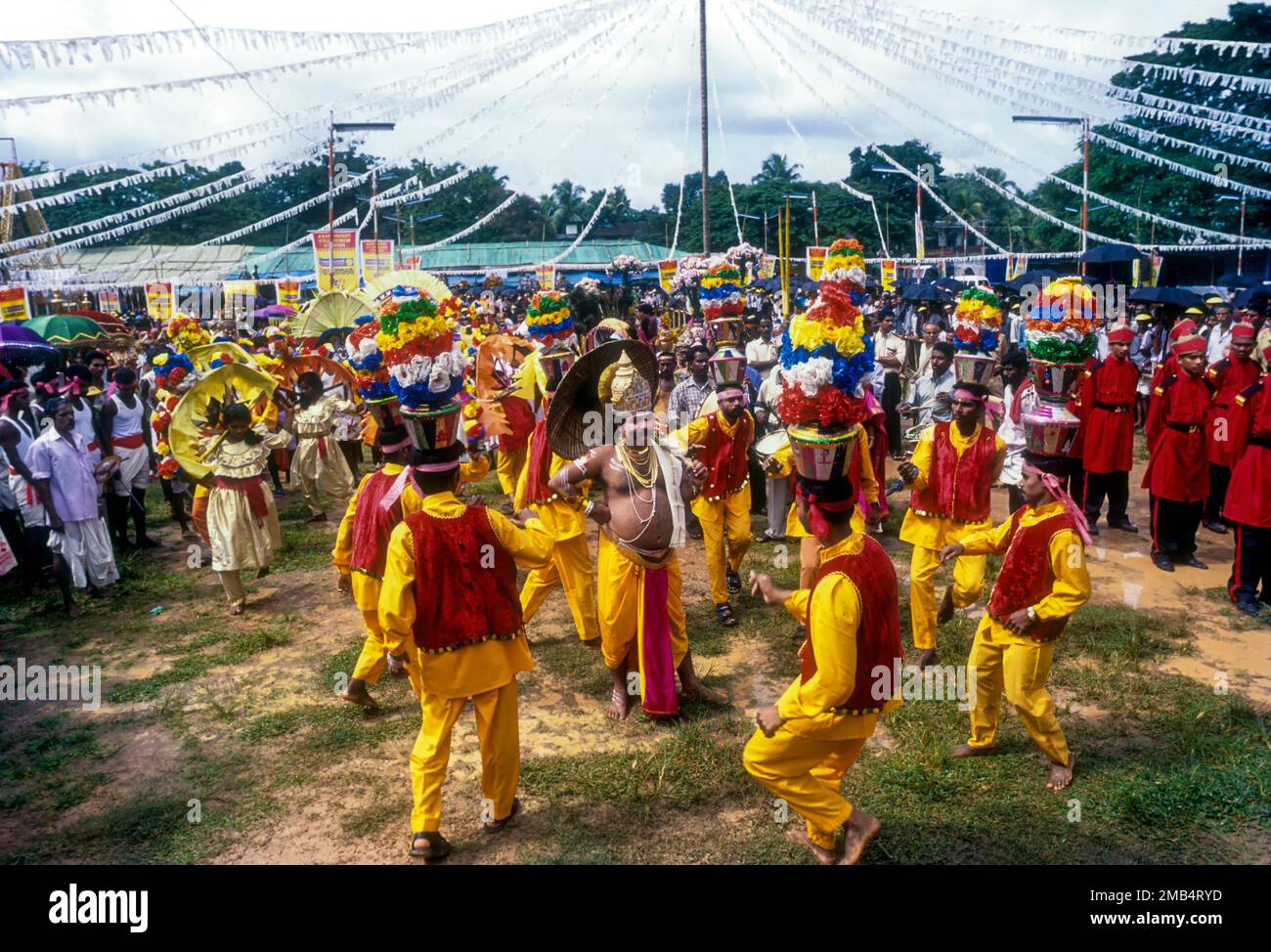 Festival di Atham a Tirupunithura vicino Ernakulam, Kerala, India, Asia Foto Stock