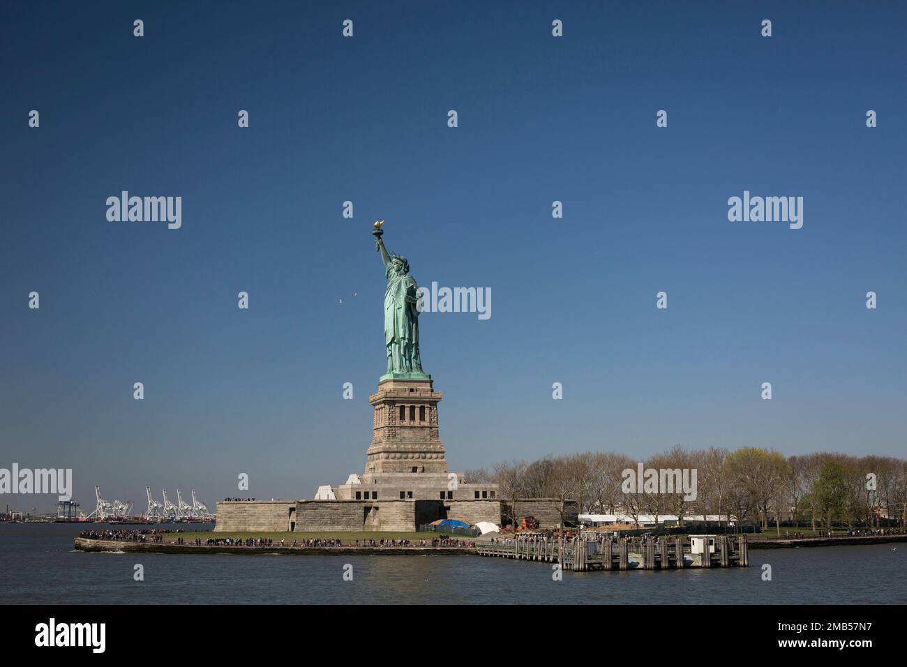 Statua della libertà a Liberty Island, New York Foto Stock