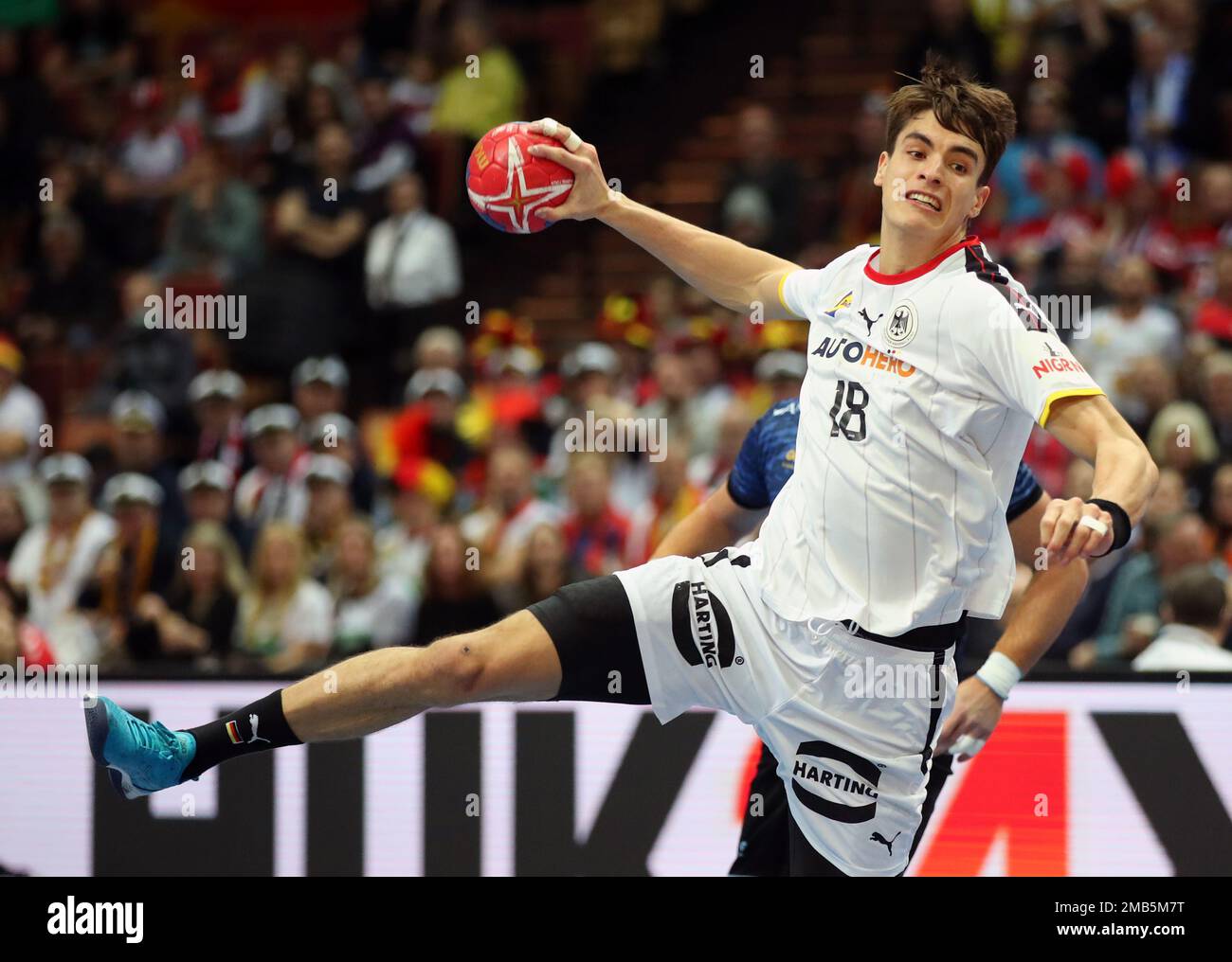 Julian Koster of Germany Germania vs Argentina 28th IHF Men`s Handball World Championship maintround Day 7 17.01.2023 Spodek Arena Katowice © diebilderwelt / Alamy Stock Foto Stock